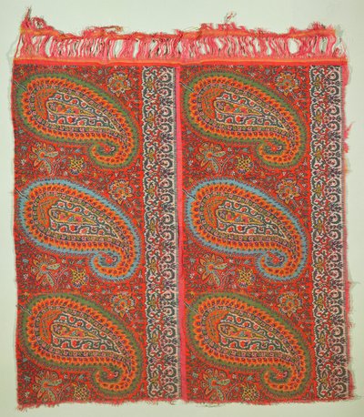 Shawl, with parts of two cone borders, Gibb & MacDonald, Edinburgh, 1820-30 by Scottish School